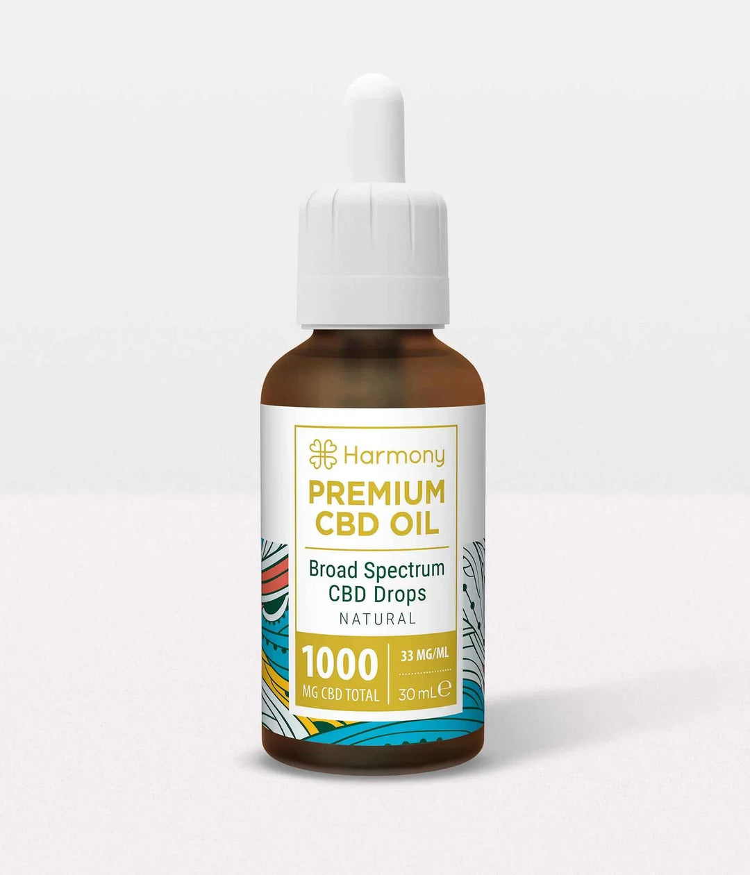 Harmony Premium CBD Oil Broad Spectrum CBD Drops Natural 30ml