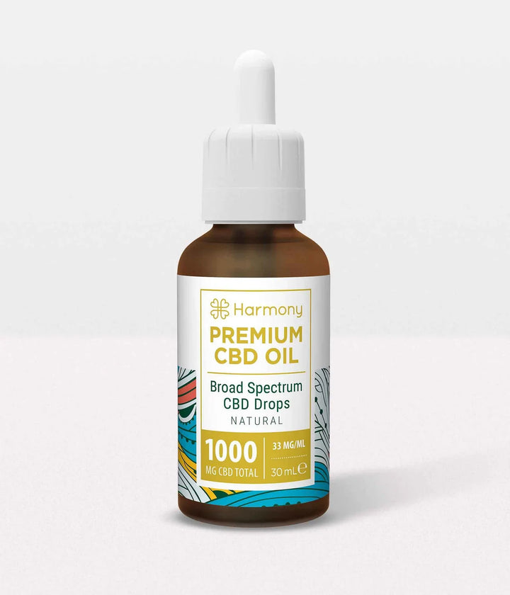 Harmony Premium CBD Oil Broad Spectrum CBD Drops Natural 30ml