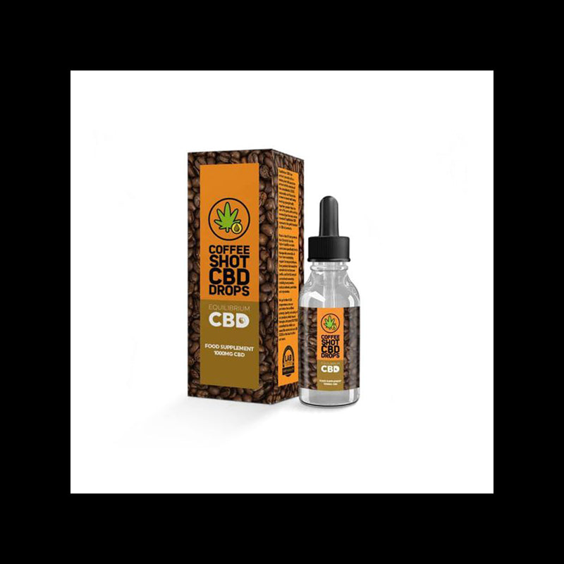 1000mg Equilibrium CBD Oil 10ml - Coffee Shot Drops