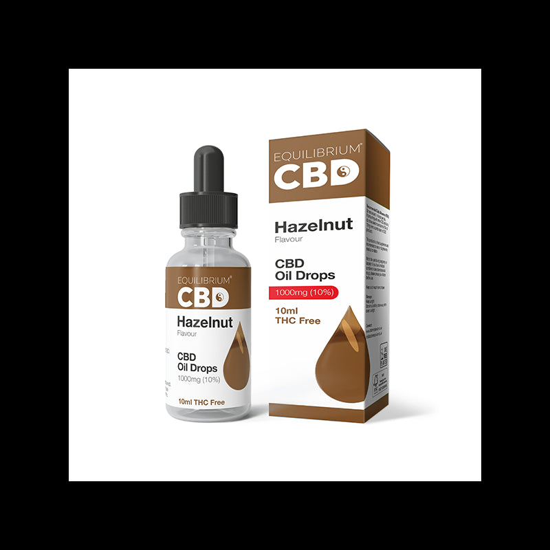 1000mg Equilibrium CBD Oil 10ml - Hazelnut Flavour