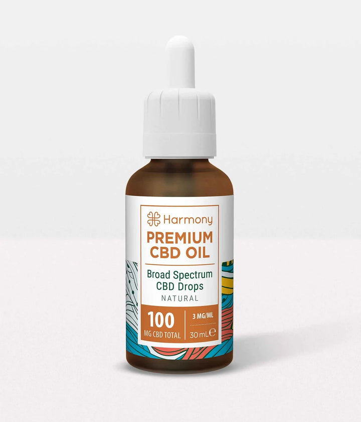 Harmony Premium CBD Oil Broad Spectrum CBD Drops Natural 30ml