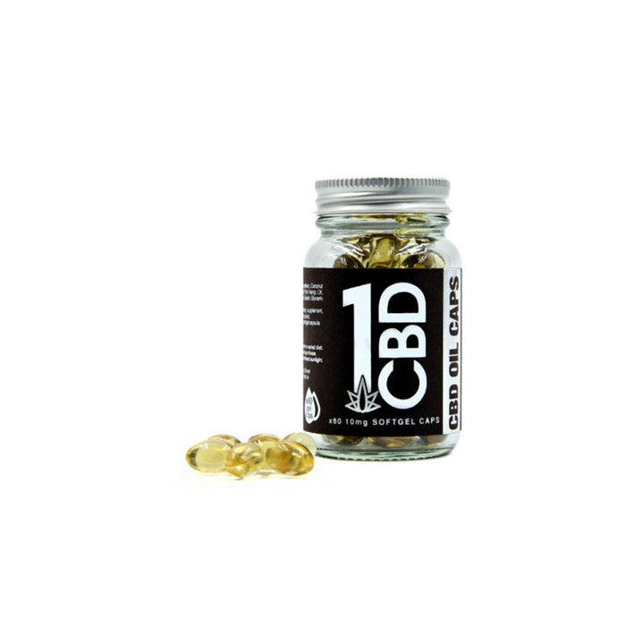 1CBD Soft Gel Capsules 10mg CBD 60 Capsules