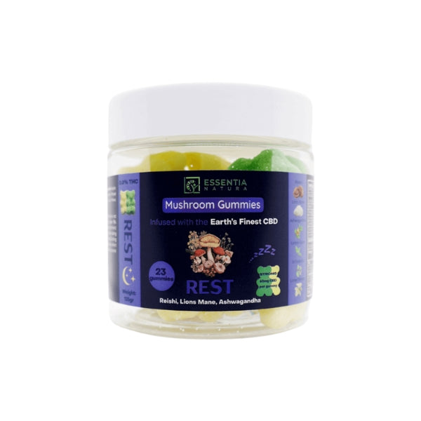 Essentia Natura Mushroom Gummies  REST  Reishi, Lions Mane & Ashwagandha