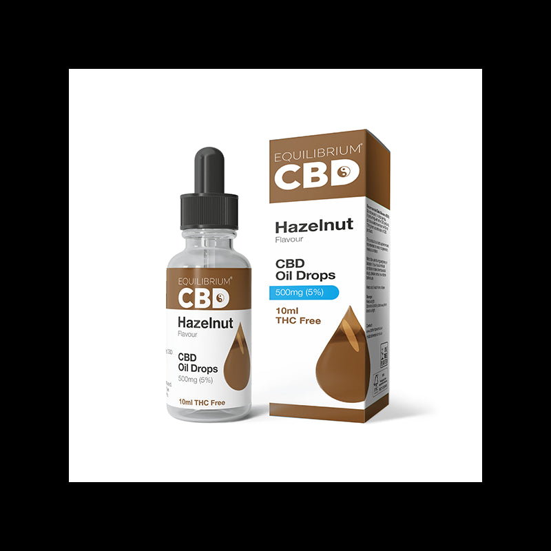 500mg Equilibrium CBD Oil 10ml - Hazelnut Flavour (BUY 1 GET 1 FREE)