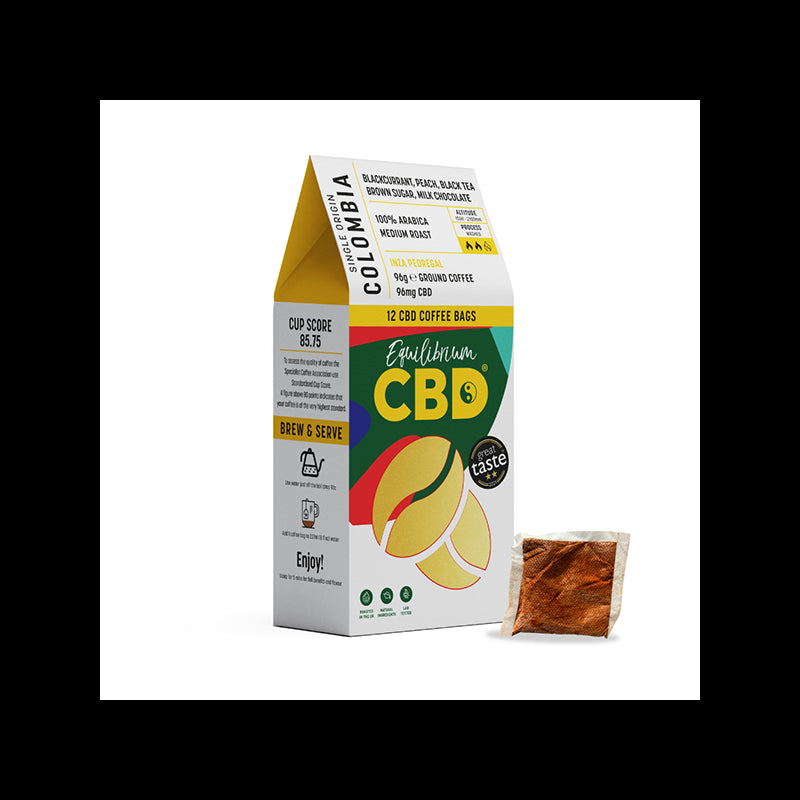 96mg Equilibrium CBD Coffee x 12 coffee bags (BUY 2 GET 1 FREE)