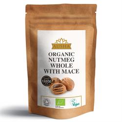 Organic Nutmeg Whole with Mace 50g - 2** Star Great Taste Award