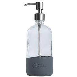 Bower Glass Silicon Sleeve Pump Dispenser in Granite - 500ml