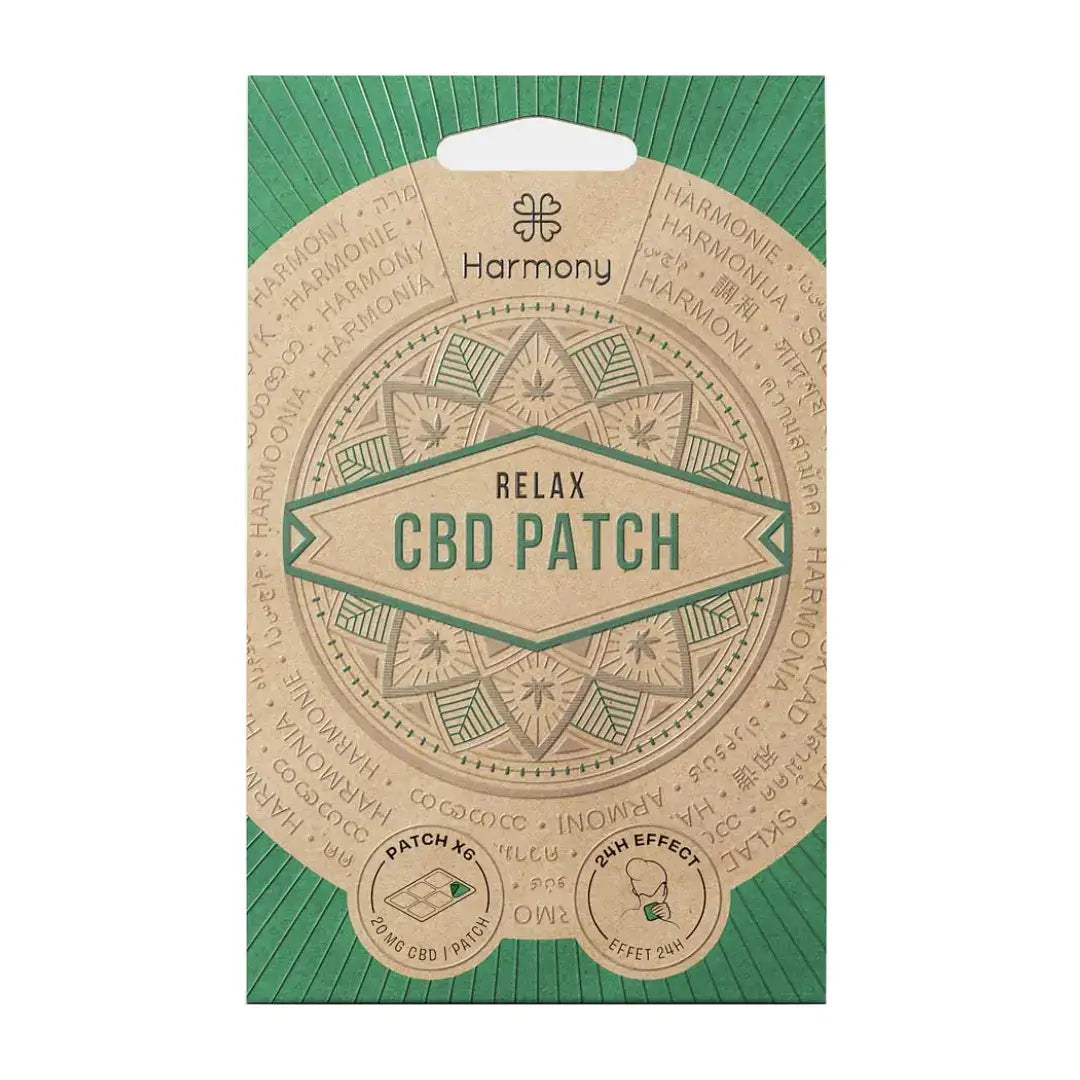 Harmony Relax CBD Patches 120mg 6pcs (20mg CBD/patch)