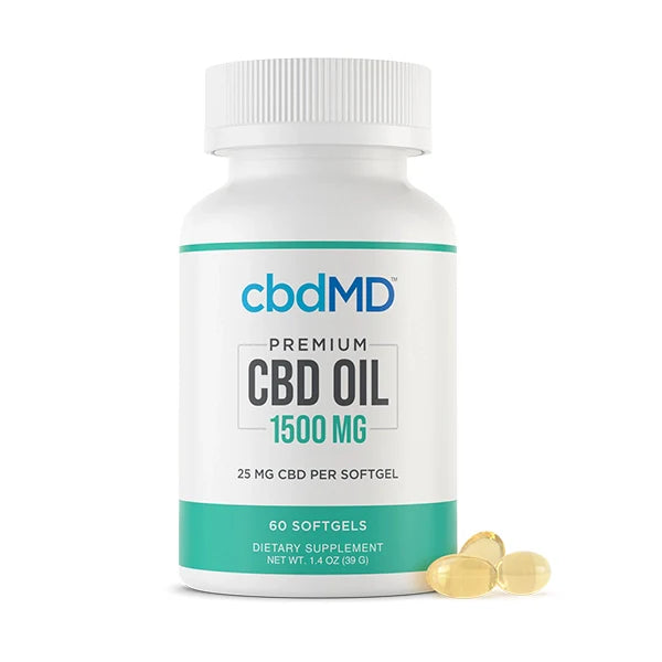 cbdMD Premium CBD Oil Softgels