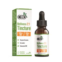 CBDfx Wellness 2:1 Tincture - 2000mg CBD/100mg CBG 30mL