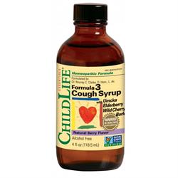 ChildLife Essential Formula 3 Cough Syrup Berry 120ml Glass