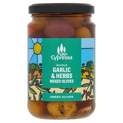 Garlic & Herb Whole Mixed Olives 315g