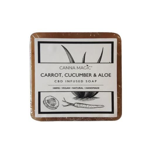 Canna Magic CBD Infused Soap Carrot, Cucumber & Aloe 100mg 145g