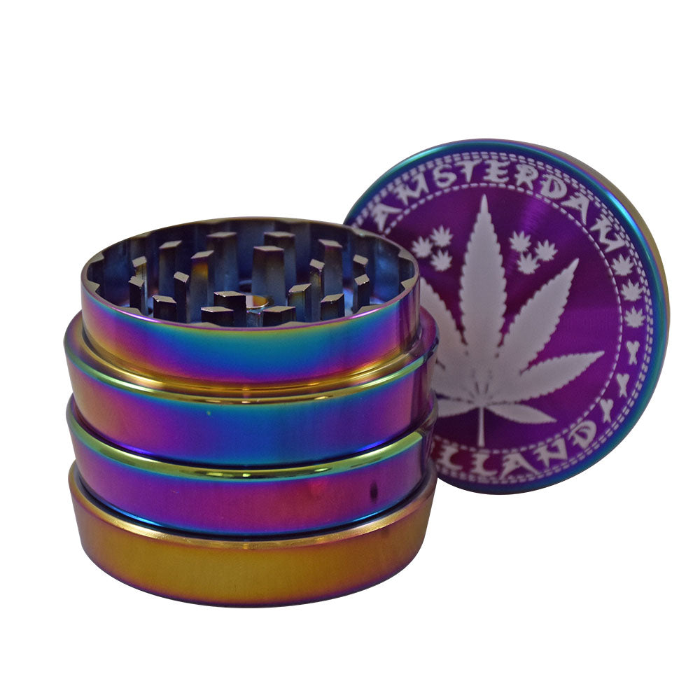 Grinder Metal Rainbow 4 Part Large