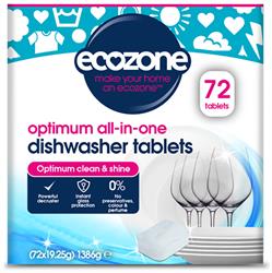 Optimum all-in-one Dishwasher Tablets - 72 Tablets