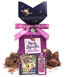 Xmas Town Choccy Scoffy Cocoa Dusted Truffles Tip Top Gift 130g