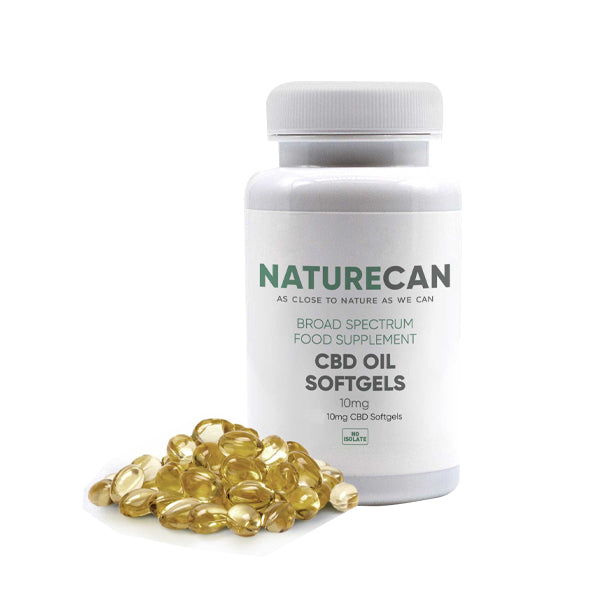 Naturecan CBD Broad Spectrum 10mg Hemp Oil Softgels