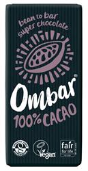 Ombar 100% Cacao Organic Vegan Dark Chocolate 70g