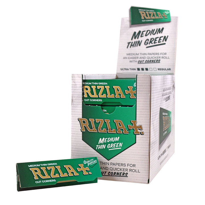 RIZLA Medium Thin Green Regular Booklets