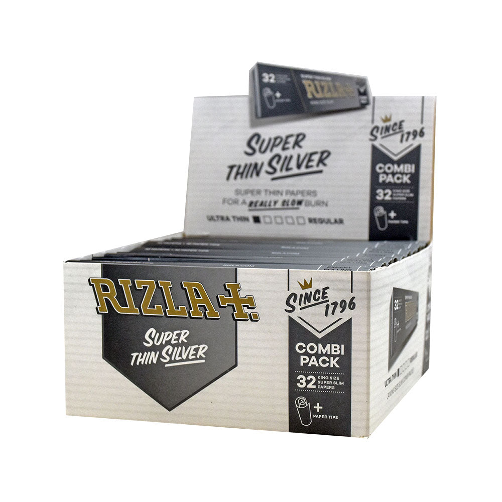 RIZLA Super Thin Silver King Size Slim Combi Packs