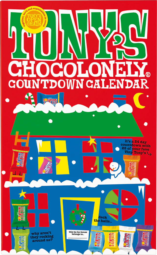 BIG Tony's Chocolonely Countdown Advent Calendar 2024 225g