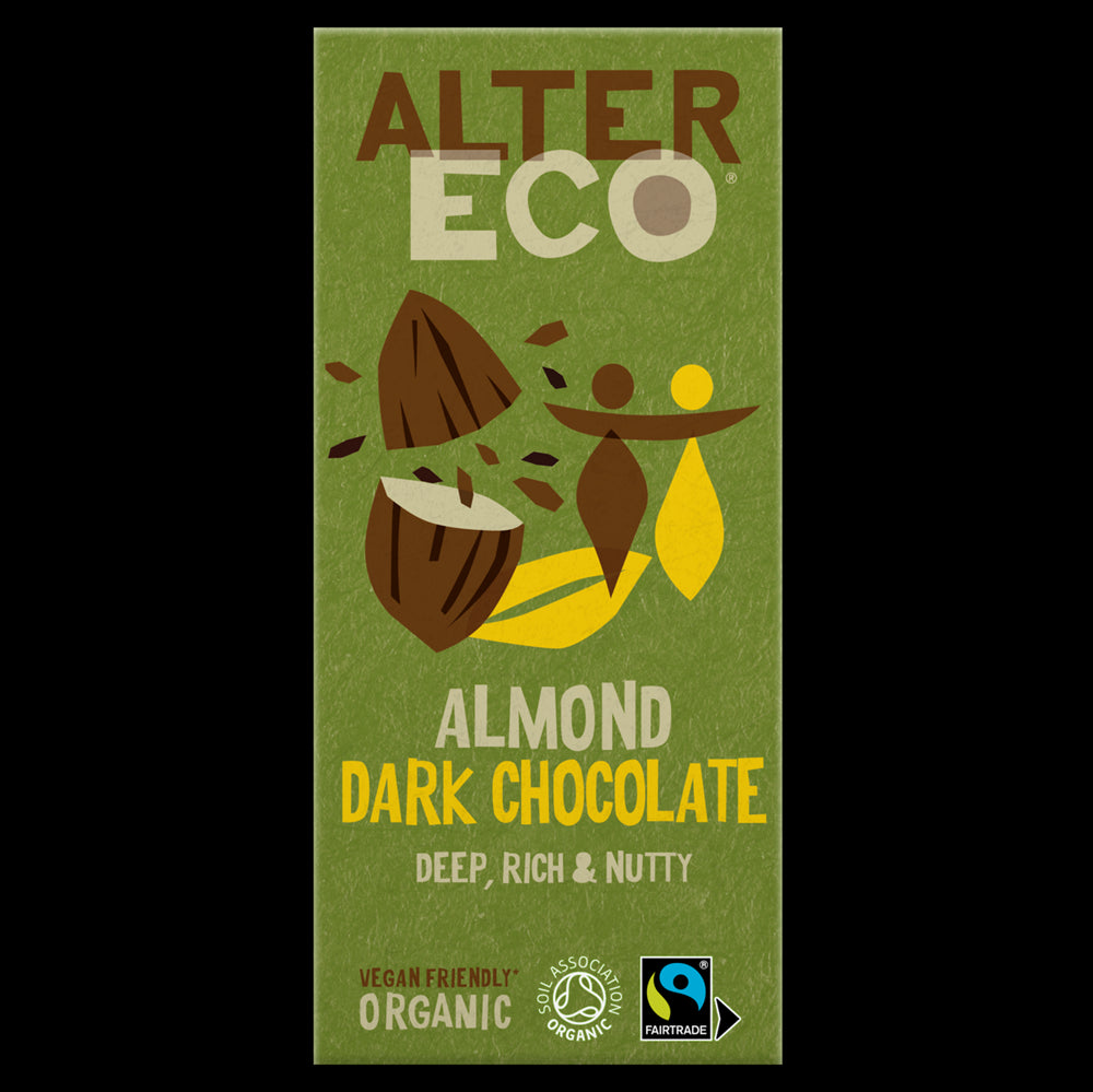 AlterEco Organic Dark Chocolate with Almond 100g