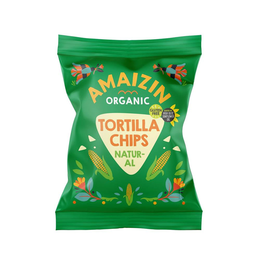 Natural Corn Chips- Snack- Organic- 75g Bag