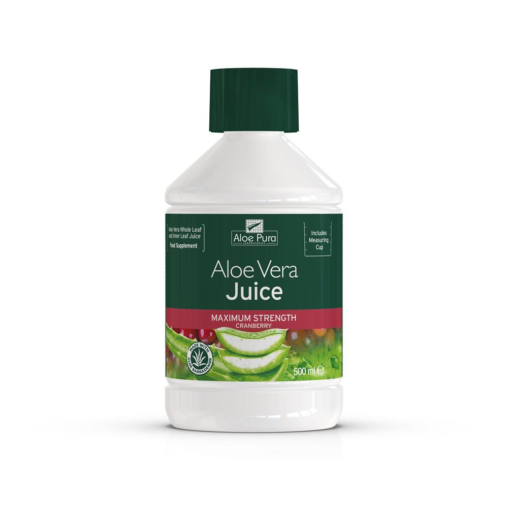 Aloe Vera Juice Max Strength Cranberry 500ml