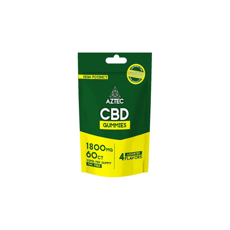 Aztec CBD Broad Spectrum 1800mg CBD Gummies - 60 Pieces