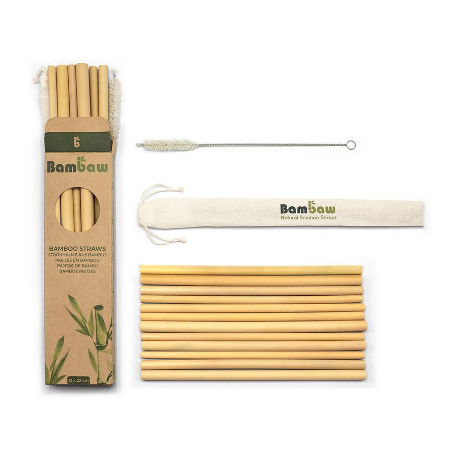 Bambaw | Box | Bamboo straws 22 cm (12 units)