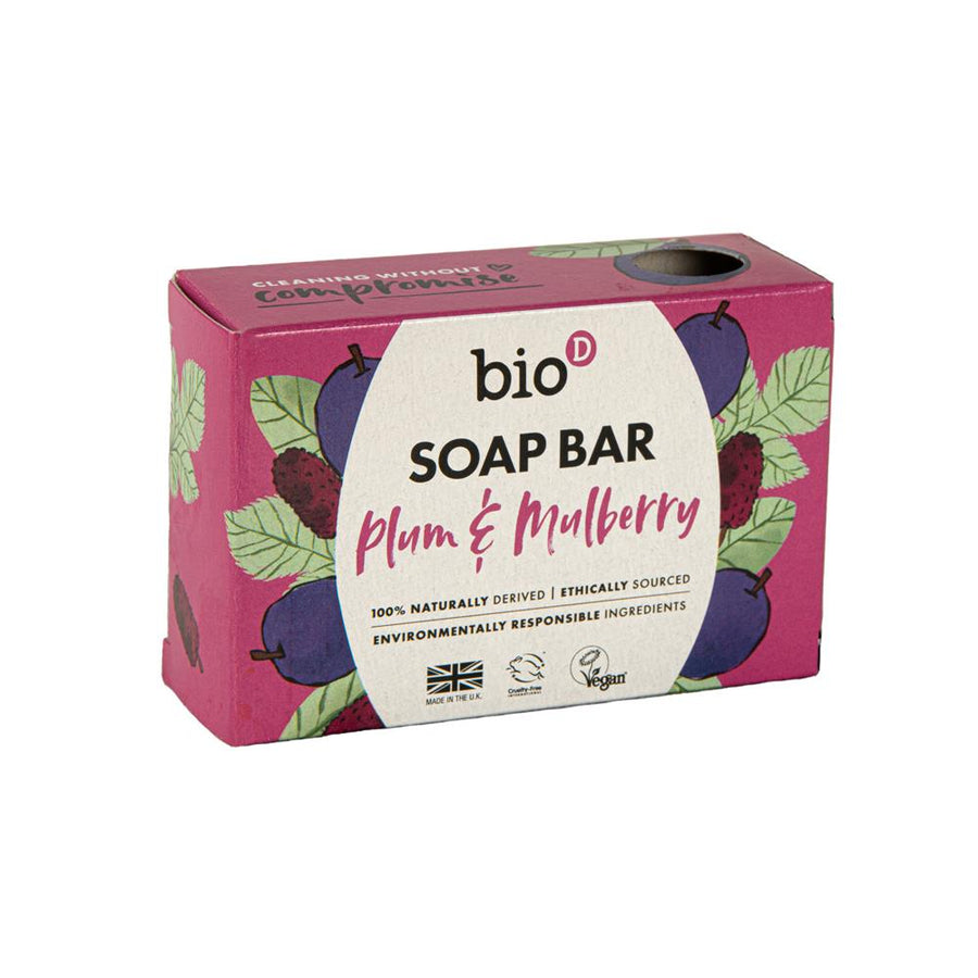 Bio-D Plum and Mulberry Boxed Soap Bar 90g