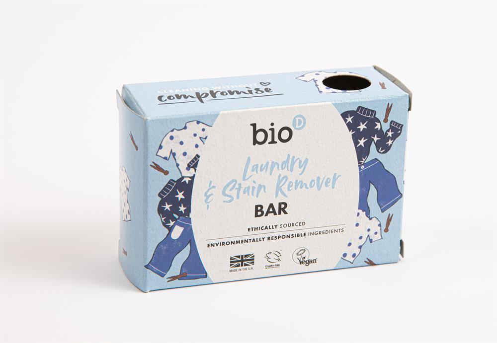 Bio-D Boxed Laundry and Stain Remover Bar  90g