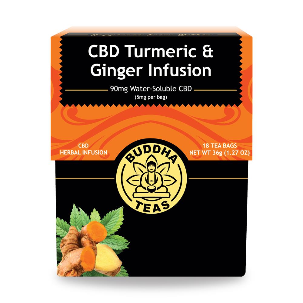 CBD Turmeric & Ginger Infusion 18 tea bags