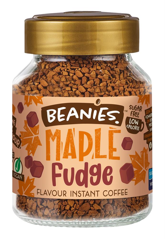 Beanies Maple Fudge Flavour Instant Coffee 50g