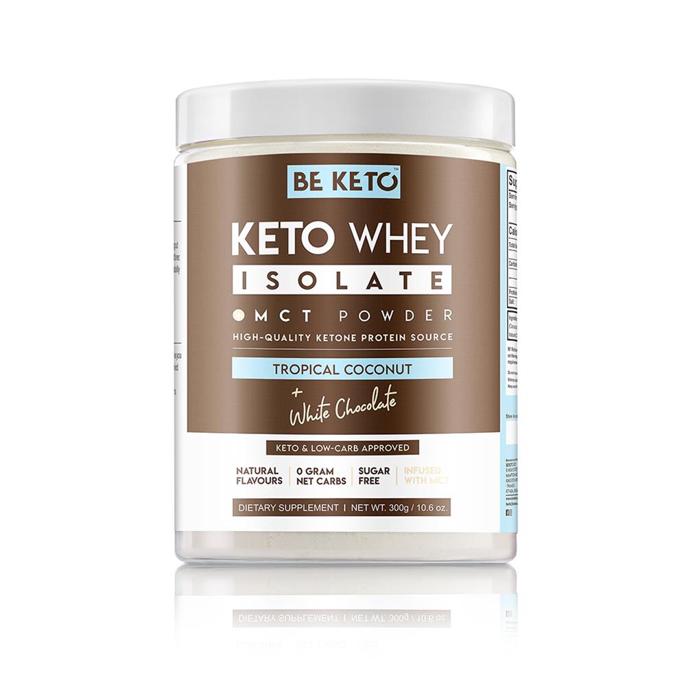 BeKeto - Keto Whey Isolate + MCT Oil Coconut White Chocolate 300g