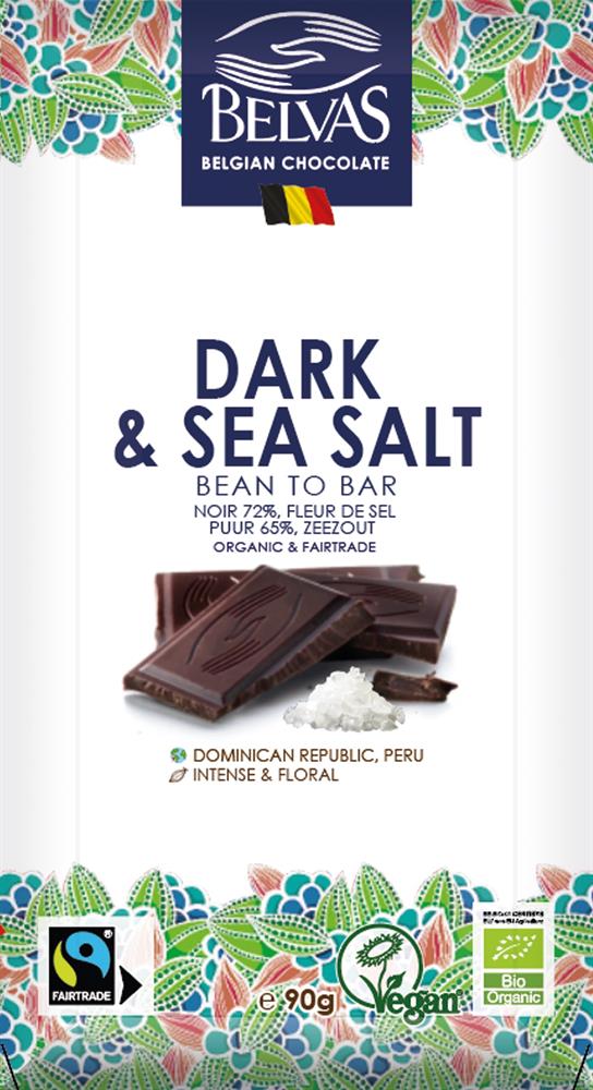 Tablet Dark & Sea Salt Rep Dom and Peru 90g