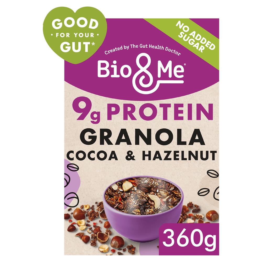 Bio&Me Cocoa & Hazelnut Protein Boosted Gut-Loving Granola 360g