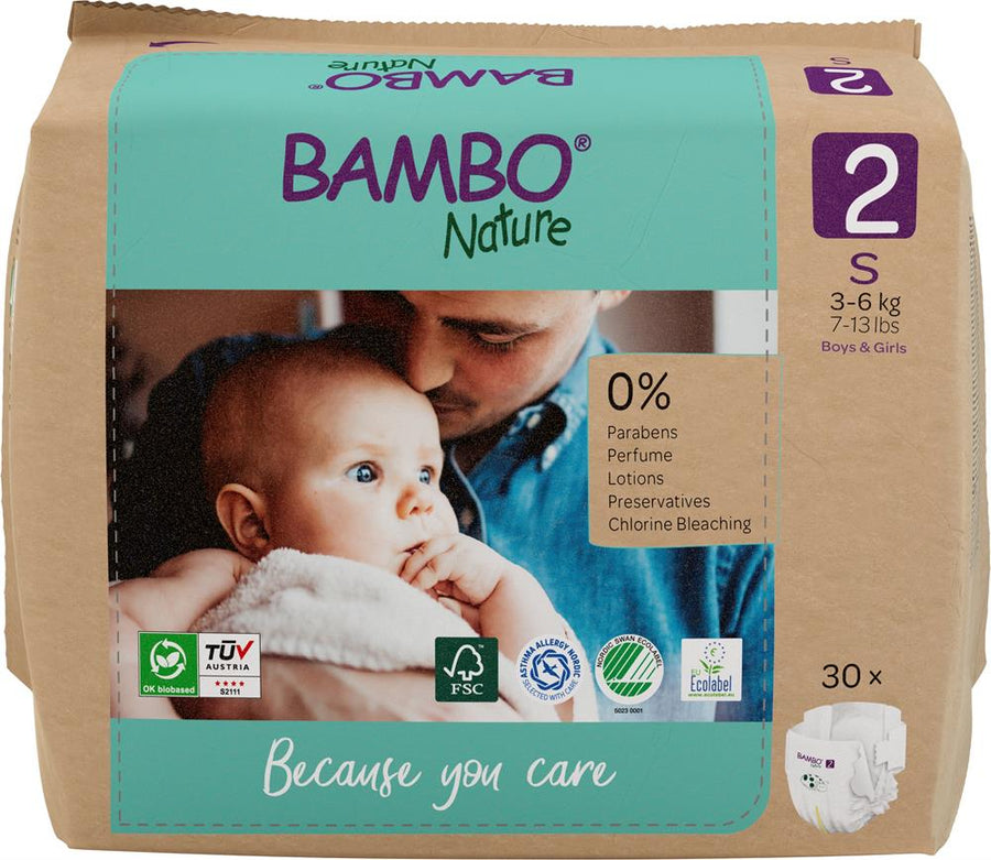 Bambo Nature Eco-Nappy Size 2 - 30 Nappies