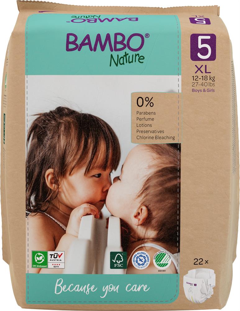 Bambo Nature Eco-Nappy Size 5 - 22 Nappies