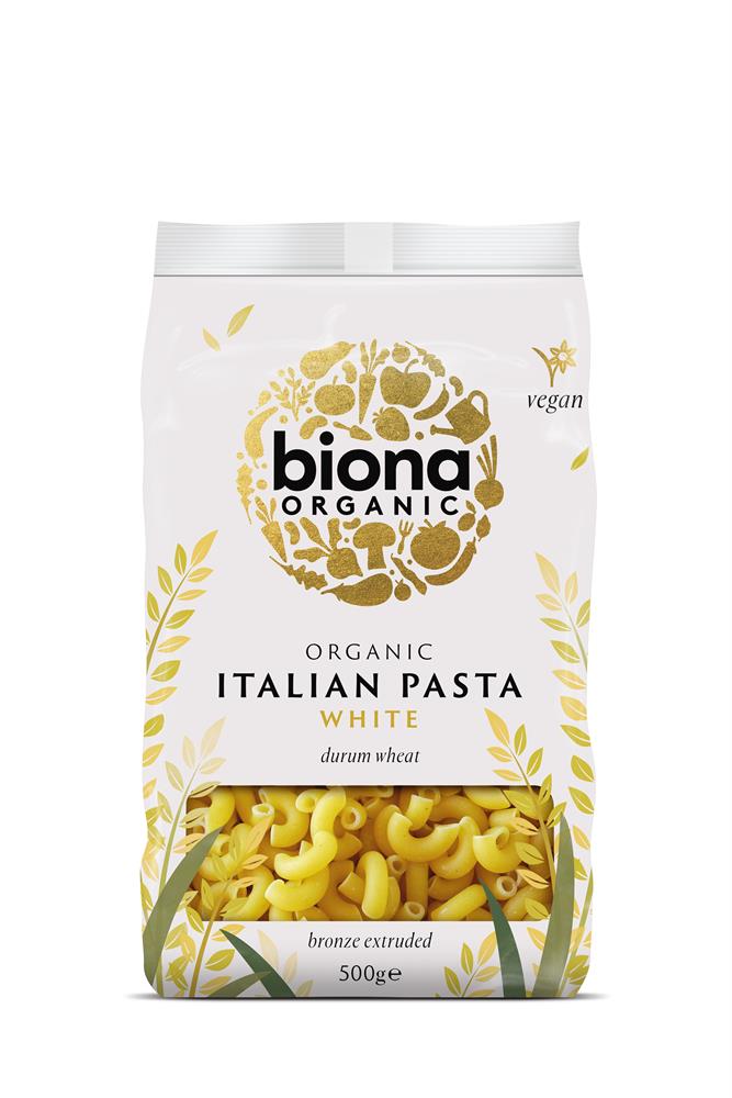 White Macaroni Pasta Organic Bronze Extruded 500g