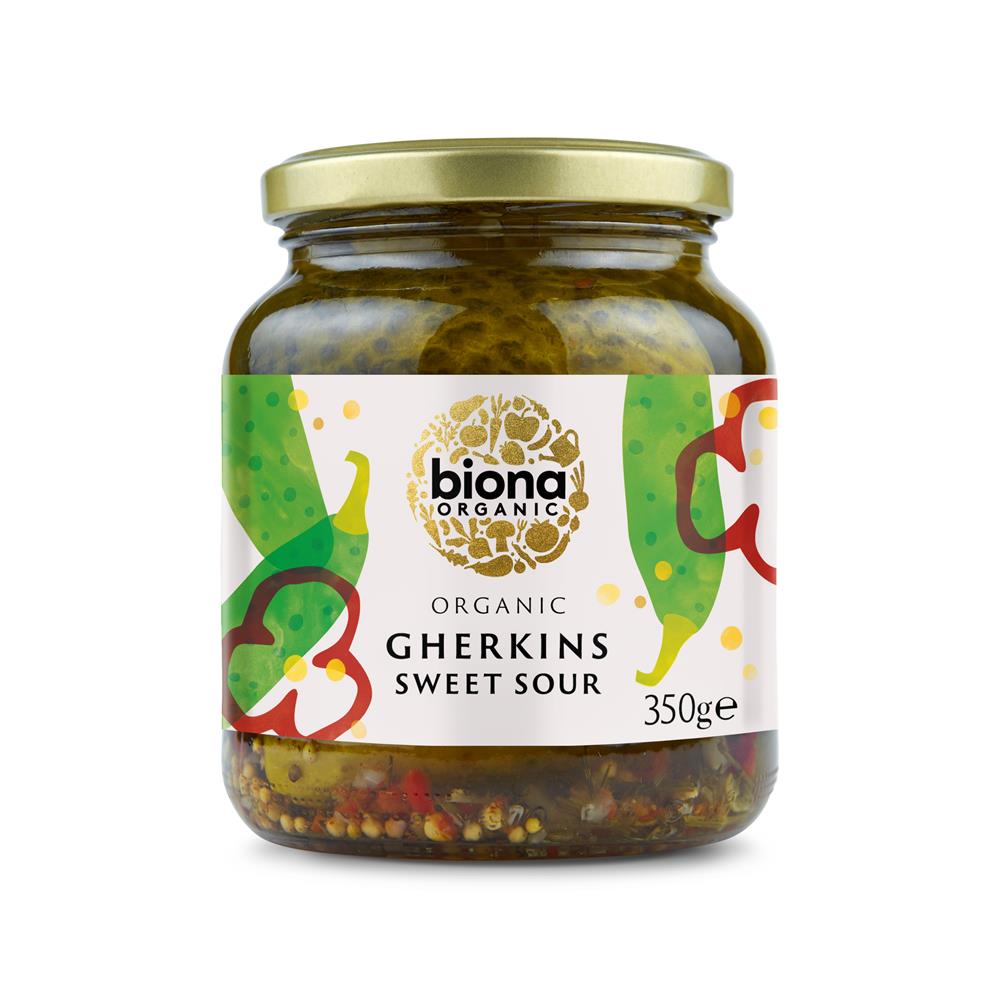 Organic Gherkins 350g