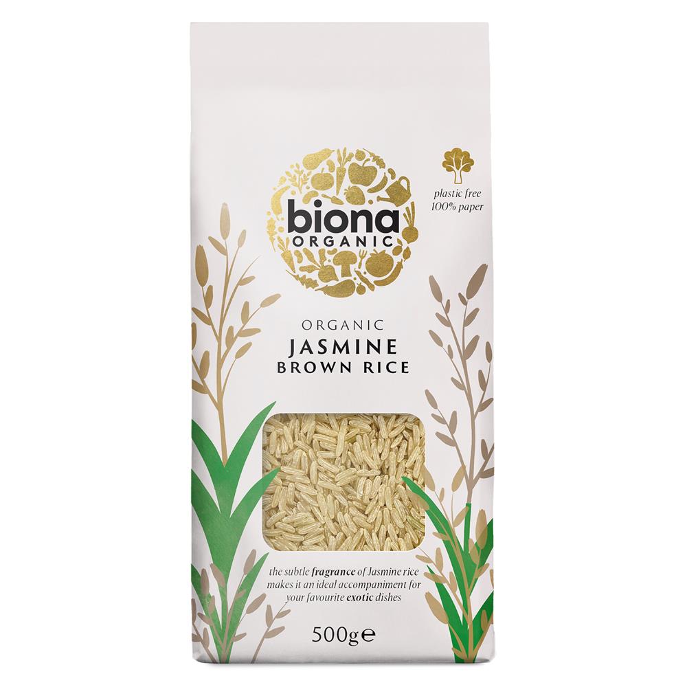 Organic Jasmine Rice Brown 500g