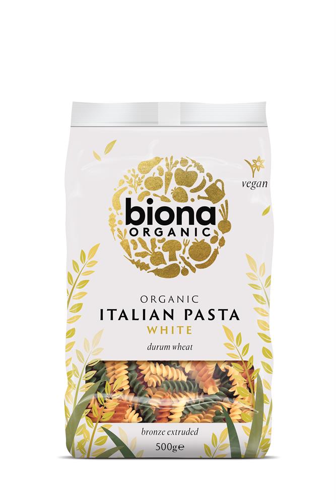 Biona Organic Fusilli Pasta Tri Colore Bronze 500g