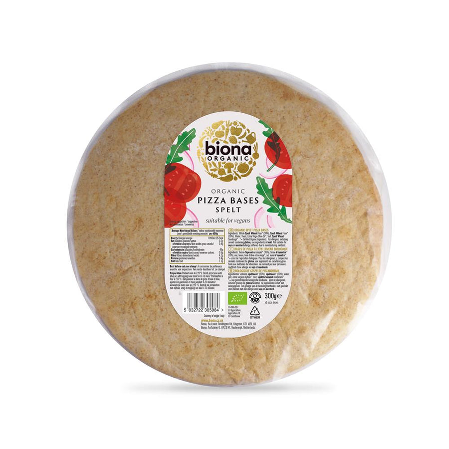 Organic Pizza Bases Spelt Flour 300g