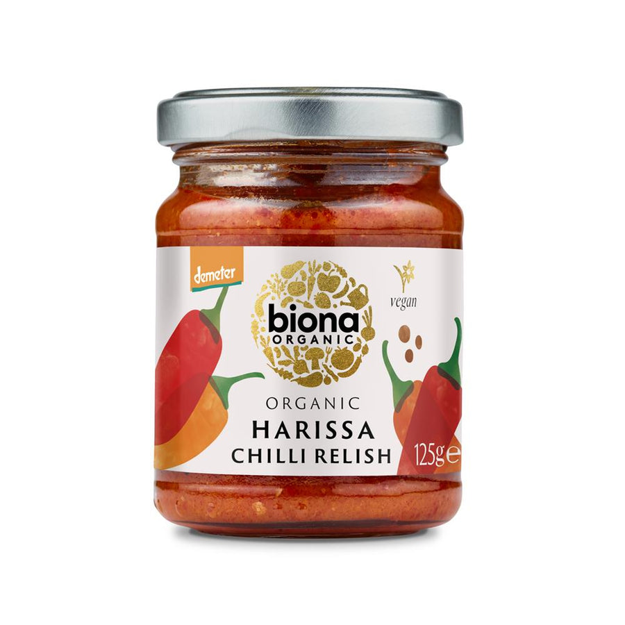 Organic Harissa Chilli Relish 125g