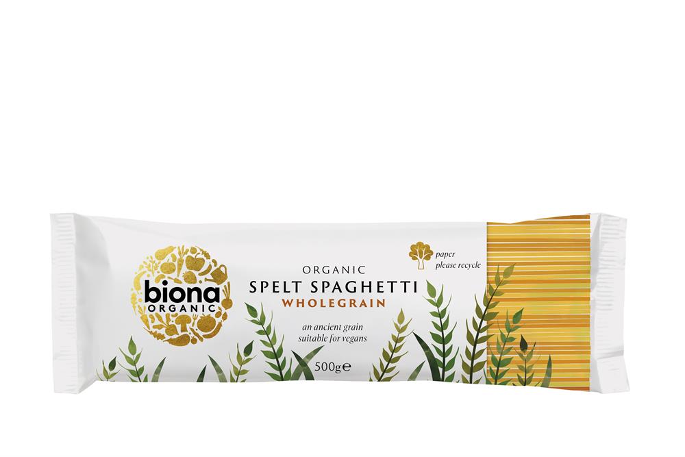 Organic Wholegrain Spelt Spaghetti Pasta 500g