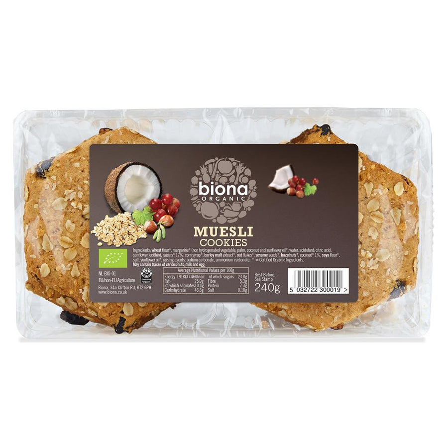 Organic Muesli Cookies 240g