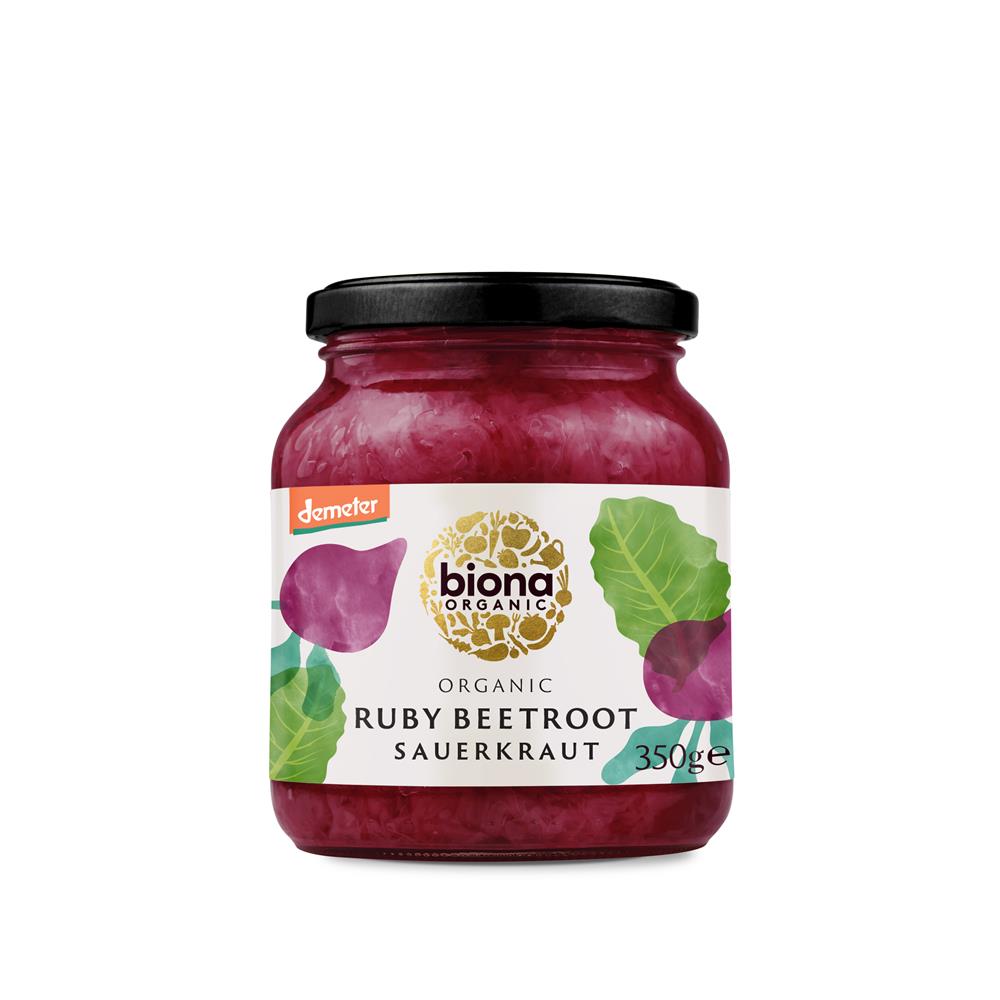 Organic Ruby Sauerkraut 350g