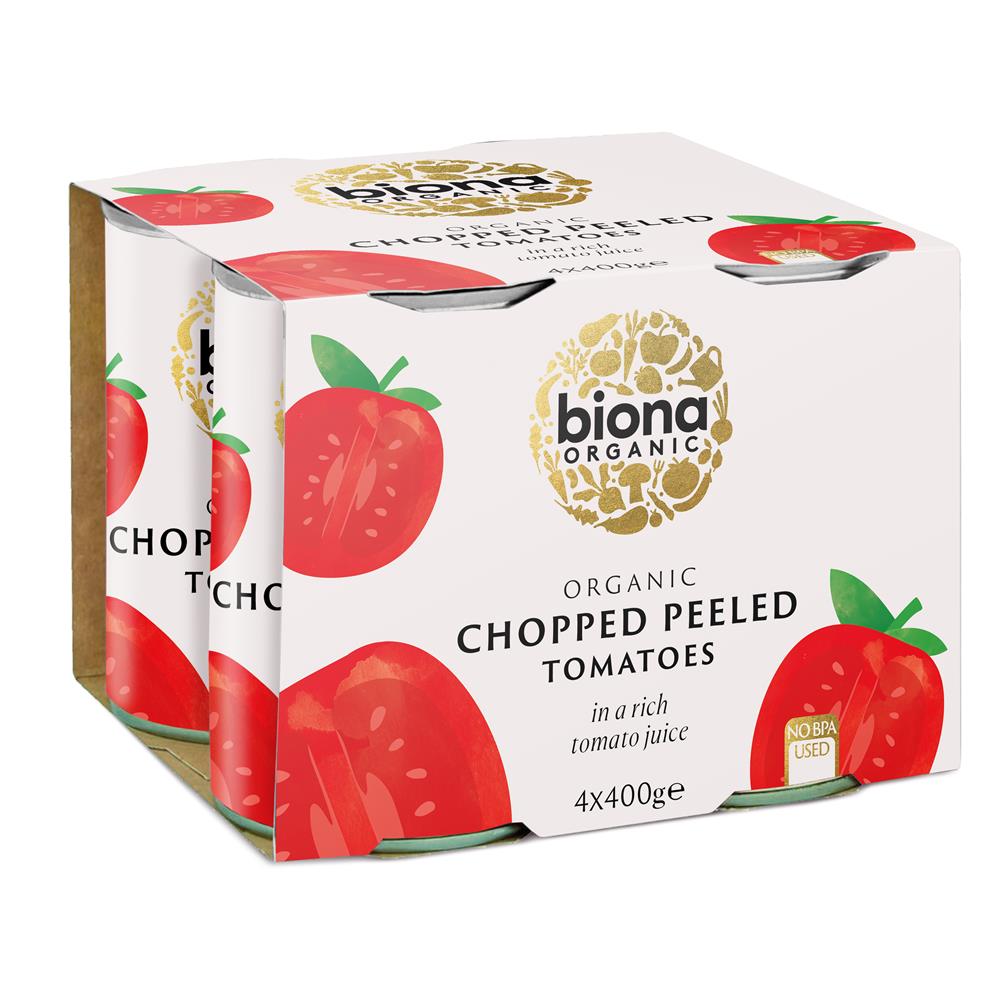 Organic Chopped Tomatoes 4-pack - 4x400g