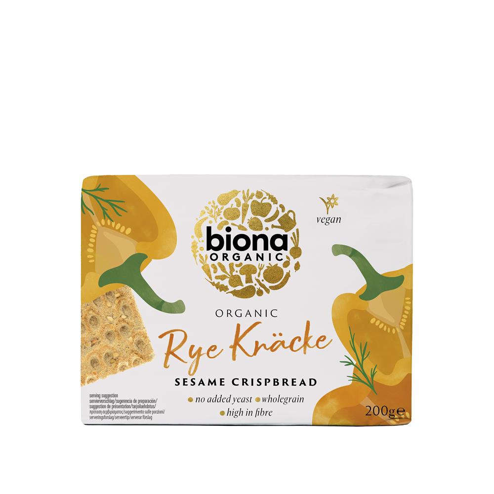 Organic Rye Crispbread Sesame 200g